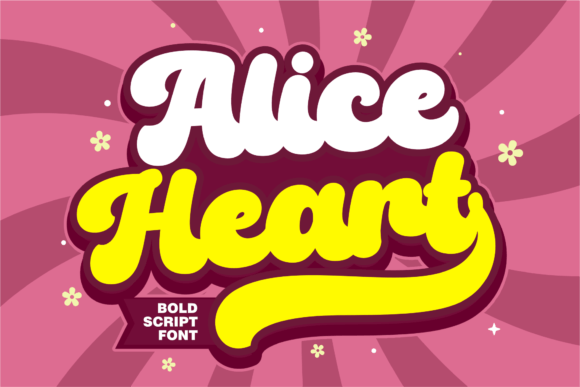Alice Heart: Elevate Designs with Retro Bold Style