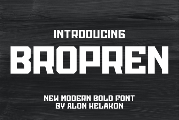 Bropren: Mastering Bold Typography for Impactful Design Projects