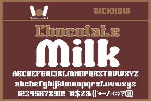 Chocolate Milk: Bold Display Font Guide