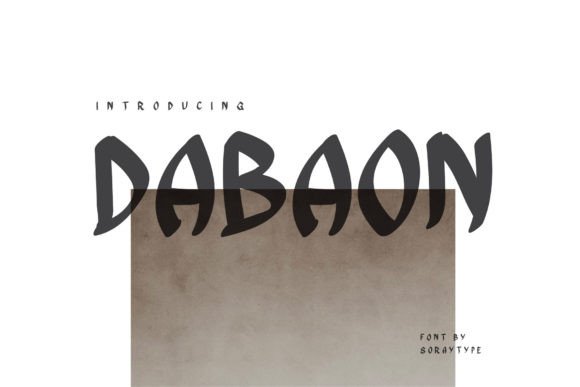 Dabaon: The Hand-Drawn Font for Bold Headlines