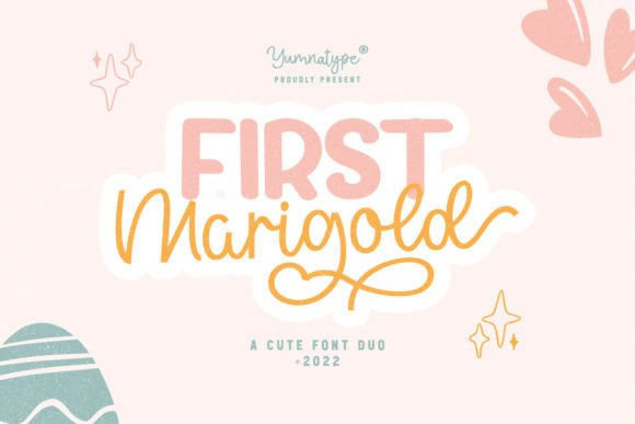First Marigold Duo: A Playful Typography Pair