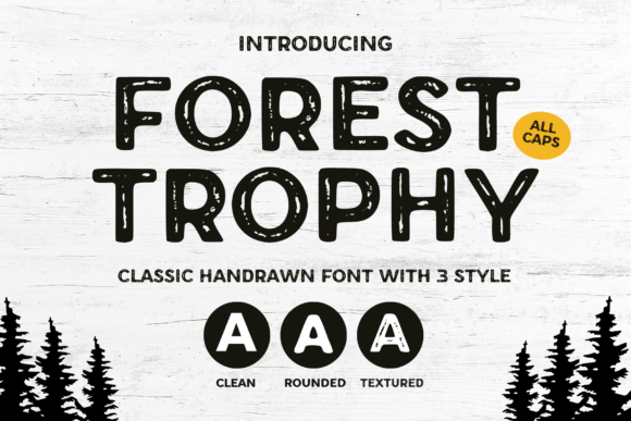 Forest Trophy: The Vintage Display Font That Brings the Outdoors to Life