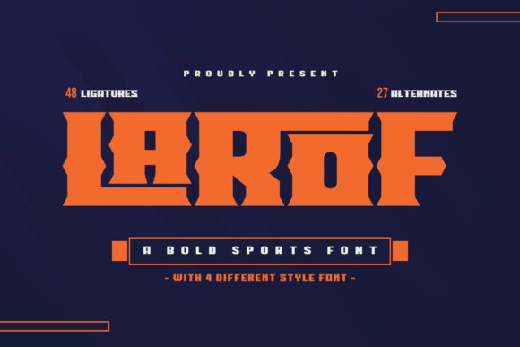 Larof: Elevating Your Design Projects with Vintage Sports Typography