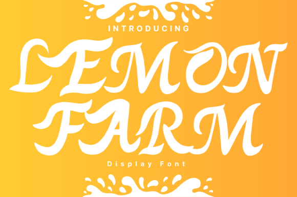 Lemon Farm: A Whimsical Handwritten Font