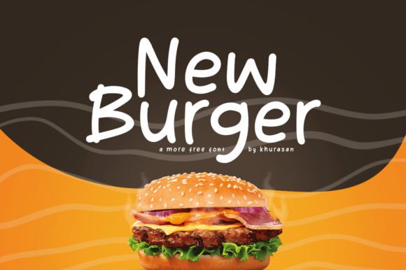 New Burger: Elevating Your Design Projects with a Modern Handwritten Aesthetic