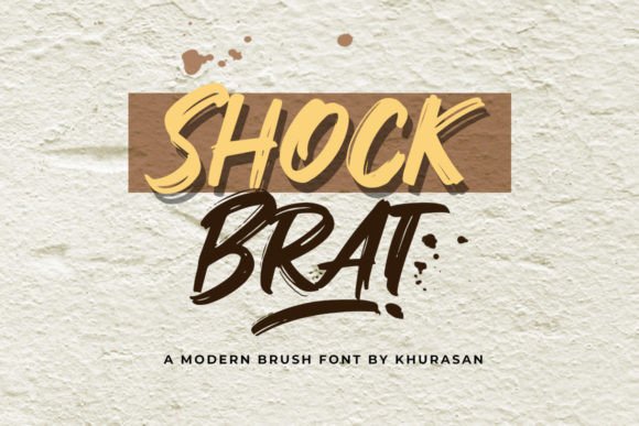 Shock Brat: Evaluating a Modern Brush Font for Bold Design Projects
