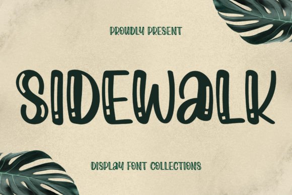 Sidewalk: A Bold Display Font for Modern Creatives