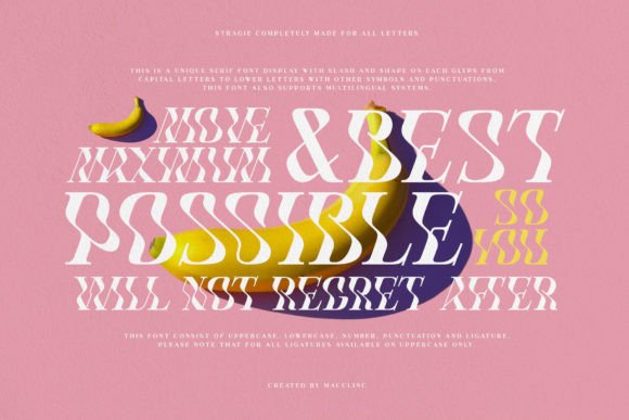 Stragie: Elevating Visual Identity Through Quirky Display Typography