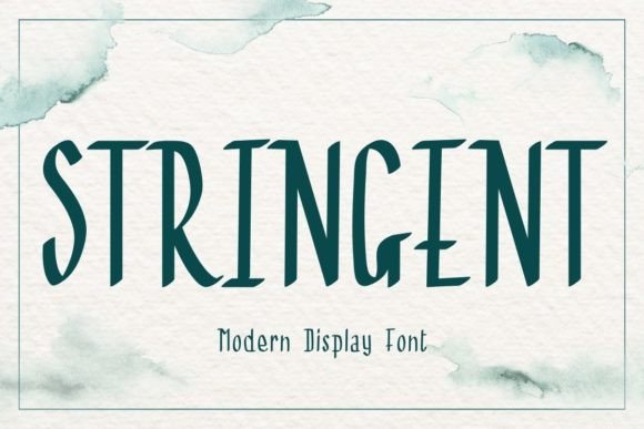 Stringent: The Modern Display Font That Commands Attention Without Shouting
